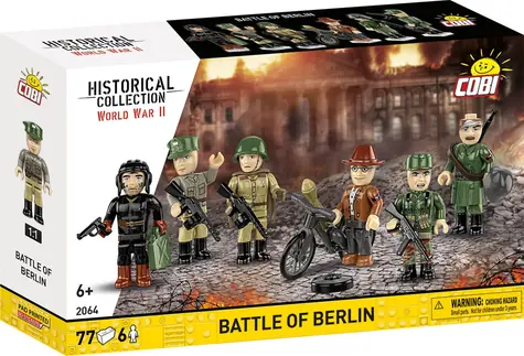 COBI 2064 Stavebnice Bitva o Berlín 1945 / 77 dílků / 6 figurek / od 6 let