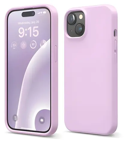 Elago Silicone Case světle fialová / Silikonový kryt / Apple iPhone 15