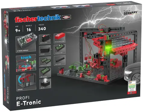 FISCHERTECHNIK Stavebnice E-Tronic / 16 programů / 340 dílů