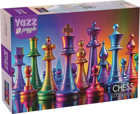 YAZZ Puzzle Šachy / 1000 dílků / 68 x 48 cm