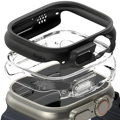 Ringke Slim pro Apple Watch Ultra 1/2 49mm čirá a matná černá / Kryt / 2 ks v balení