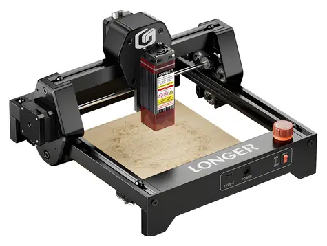 Longer RAY5 mini / Laserový gravírovací stroj / 3,5W laser / 130x140 mm / 12000 mm/min / Wi-Fi/USB