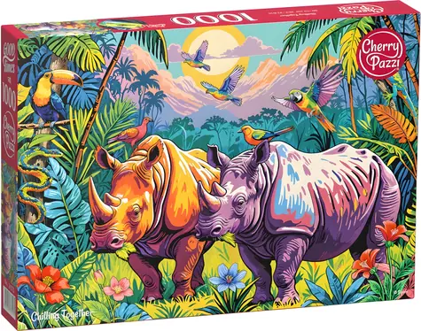 CHERRY PAZZI Puzzle Společné chvíle pohody / 1000 dílků / 70 × 50 cm
