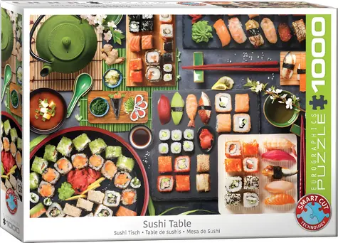 EUROGRAPHICS Puzzle Sushi stůl / 1000 dílků / 68 x 48 cm