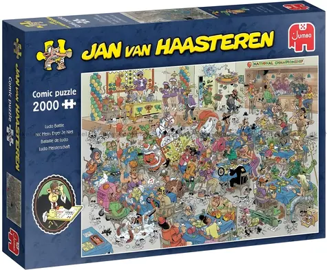 JUMBO Puzzle JvH Člověče, nezlob se bitva / 2000 dílků / od 15 let