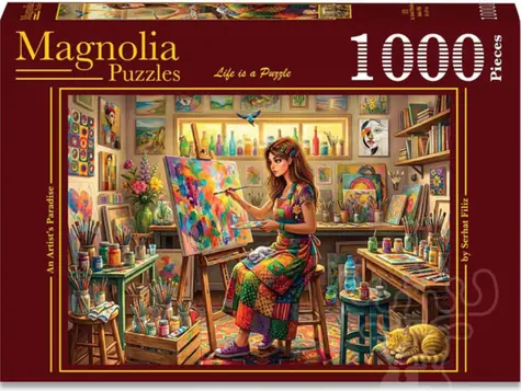 MAGNOLIA Puzzle Umělcův ráj / 1000 dílků / 68 x 48 cm