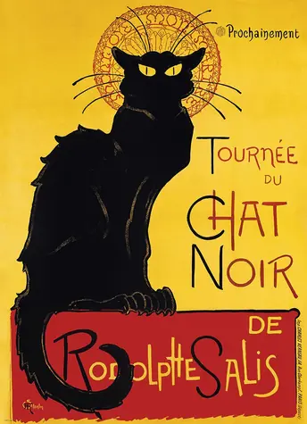 EUROGRAPHICS Puzzle Kabaret Le Chat noir - plakát / 1000 dílků / 48,9 × 67,6 cm