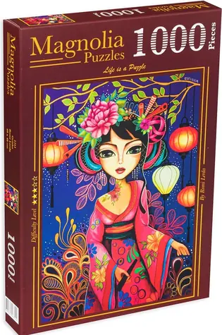 MAGNOLIA Puzzle Geisha / 1000 dílků / 48 x 68 cm
