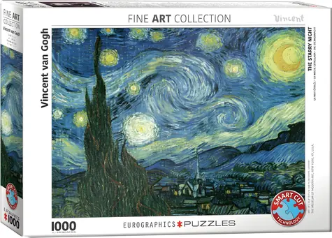 EUROGRAPHICS Puzzle Hvězdná noc / 1000 dílků / 67,63 x 48,89 cm