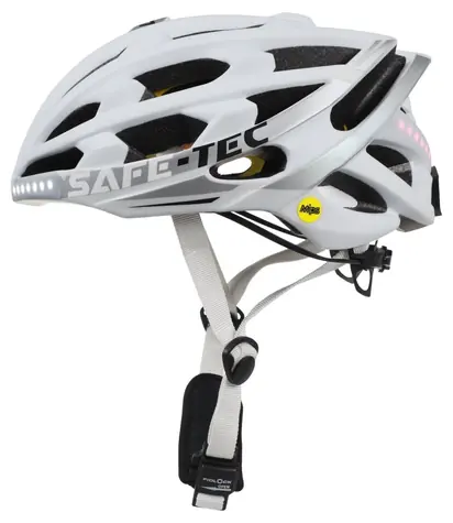 CEL-TEC SAFE-TEC TYR3 bílá XL / Cyklistická helma / Bluetooth reproduktory / MIPS