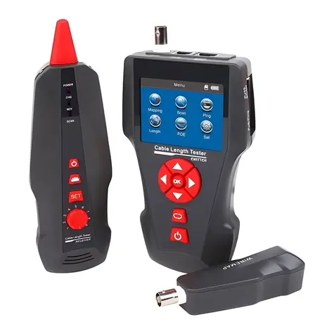 XtendLan / Tester kabelů / STP, PSTN, koax, USB / LCD displej / měření délky, PoE, Ping, sonda
