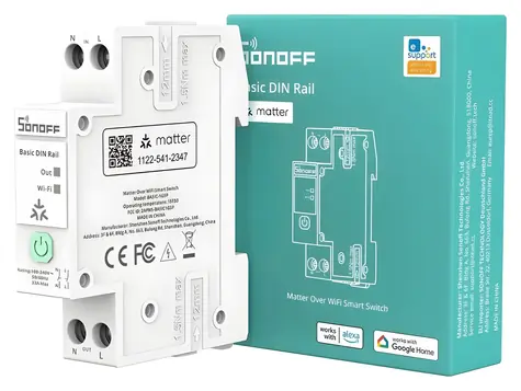 Sonoff BASIC-1GSP / Chytrý spínač / Matter / Wi-Fi / DIN lišta