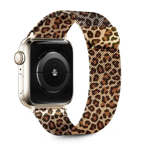 Tech-Protect Lamano hnědo-černá / Řemínek pro Apple Watch / 40/41/42 mm