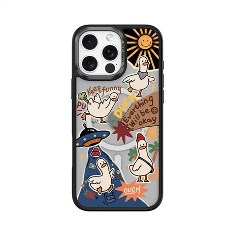 Comma Cultural Series Magnetic Playful Duck / Kryt pro Apple iPhone 16 / Magnetický / MagSafe