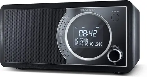 Sharp DR-450 černá / Přenosné rádio / 6W / DAB+/FM / Bluetooth 4.2 / LCD displej