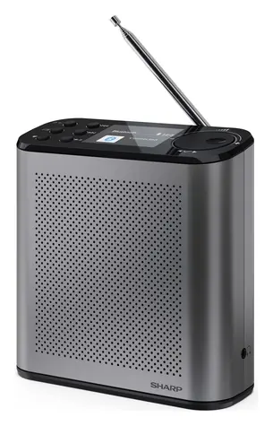 Sharp DR-P530 šedá / Přenosné rádio / DAB+/DAB/FM / Bluetooth 5.3 / výdrž 15 h