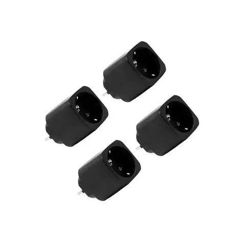Shelly Plug M Gen3 černá / Chytrá zásuvka / měření spotřeby / Wi-Fi / Bluetooth / Matter / 4ks