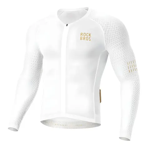 ROCKBROS Cyklistický dres YDCX008 Diamond bílá, vel. L / Dlouhý rukáv