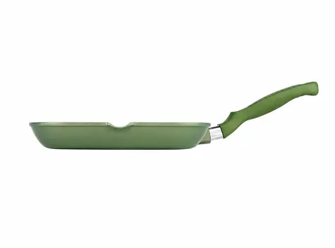 Risoli DR GREEN grilovací pánev 26x26 cm zelená / Grilovací pánev / Litý hliník / Nepřilnavý povrch Green Stone®