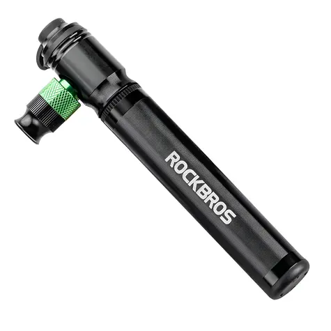 Rockbros HQ-75D-CO2 černá / CO2 pumpička na kolo / hliníková / manuální i CO2 provoz