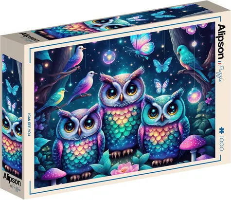 ALIPSON Puzzle Já tě vidím / 1000 dílků / 69 x 47,8 cm