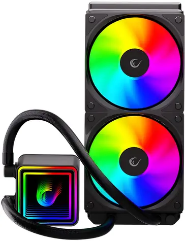 Rampage Infinite V240 černá / AIO vodní chladič CPU / 240 mm / ARGB / Ukazatel teploty
