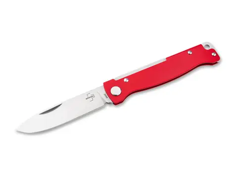 Böker Plus Atlas Red / Kapesní nůž / Drop Point / ocel 12C27 / Slipjoint / 16,8 cm