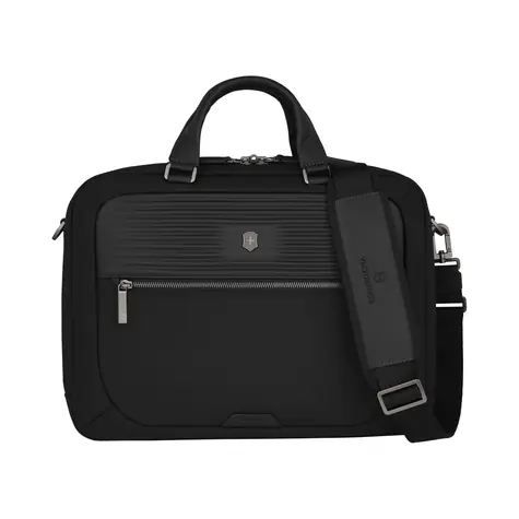 VICTORINOX Taška Mythic Compact Briefcase černá / Notebook 14" / Tablet 11" / 13 l / Nylon a kůže