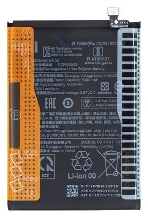 Xiaomi BN62 Baterie 6000mAh / Baterie / Service Pack / Originální