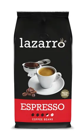 Lazarro Espresso 1 kg / Zrnková káva / Arabica & Robusta / Středně pražená