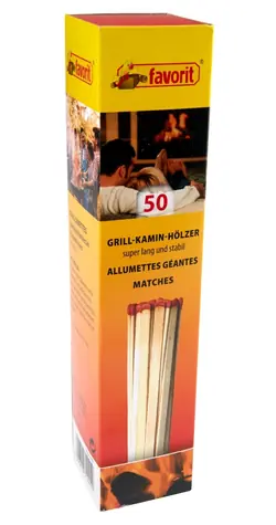 Alschu Zápalky krbové 20 cm / Zápalky / 50 ks / extra dlouhé