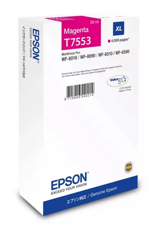 Epson DURABrite Pro XL purpurová / Originální cartridge / WorkForce Pro WF-8010/8090/8510/8590 / 4000 stran