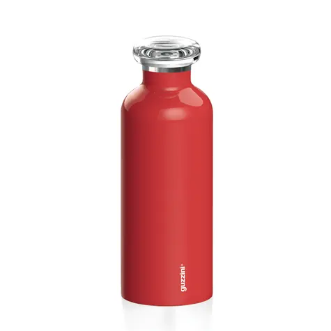 Guzzini Energy 500 ml červená / Termoláhev / Nerezová ocel / 12 h teplo, 24 h chlad