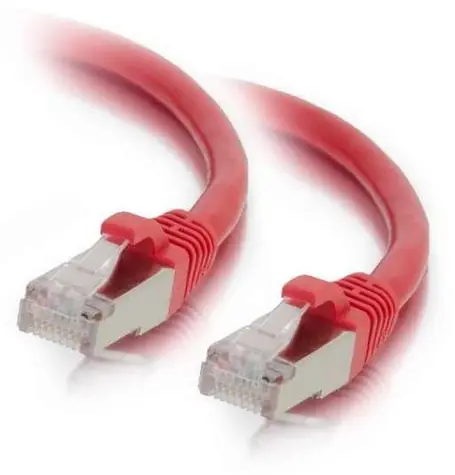 Mercodan CAT6A červená / Patch kabel / S/FTP / 0,25 m / RJ-45