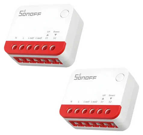 Sonoff MINI-ZBRBS 2 ks / Chytrý spínač rolet / Zigbee / Home Assistant