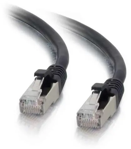 Mercodan Patch kabel CAT6A S/FTP černá / Patch kabel / S/FTP / 0,5 m