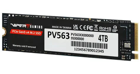 Patriot Viper PV563 4TB / SSD / M.2 2280 / PCIe Gen5 x4 NVMe