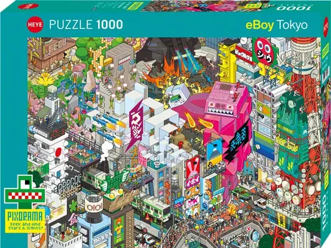 HEYE Puzzle Pixorama: Tokijské pátrání / 1000 dílků / 70 x 50 cm