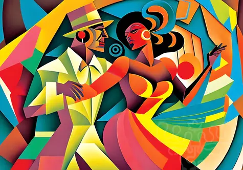 YAZZ Puzzle Láska a tanec / 1000 dílků / 68 x 48 cm