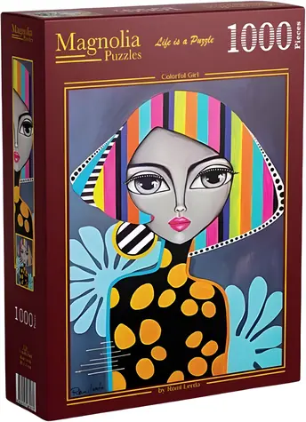 MAGNOLIA Puzzle Barevná dívka / 1000 dílků / 48 x 68 cm