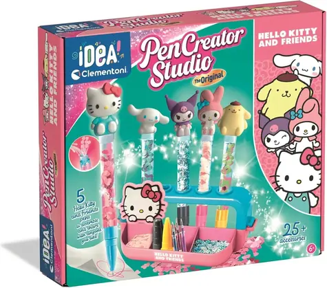 CLEMENTONI IDEA Kreativní sada Továrna na pera Hello Kitty / od 6 let