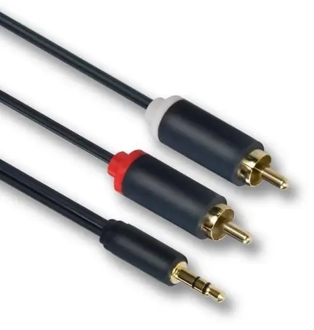 Mercodan PRO Minijack-RCA ULTRA 7,5m / Audio kabel / Jack 3,5mm - 2x RCA