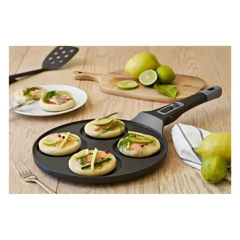 Guzzini COOK&SPACE lívanečník 26 cm šedá / Lívanečník / odnímatelná rukojeť / vhodný do trouby