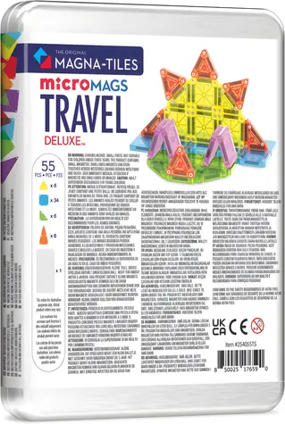 MAGNA-TILES® Magnetická stavebnice Cestovní sada Deluxe / 55 dílků