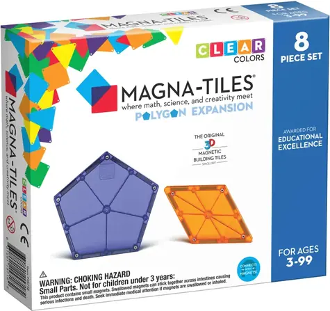 MAGNA-TILES® Magnetická stavebnice Polygony / 8 dílků