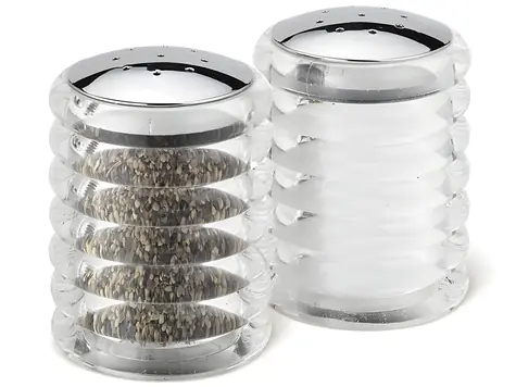 Cole&Mason Beehive Sada sypátek na sůl a pepř / výška 7 cm / akryl, chrom