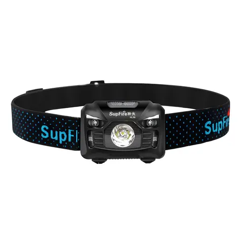 Superfire HL06 černá / Čelovka / 500 lm / USB nabíjení / IPX4