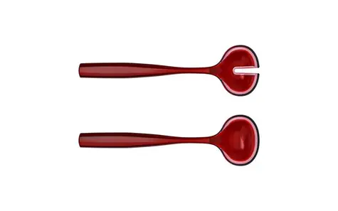 Guzzini DOLCEVITA červená / Salátový příbor / bioplast / 28 cm