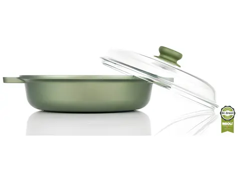 Risoli DR GREEN / Kastrol s poklicí / 28 cm / nepřilnavý povrch / indukce