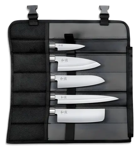 Kai Shun DM-0781 / Taška na nože / pro 7 nožů / 46 x 16 x 7 cm
